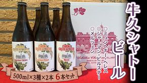 牛久シャトー ビール 6本セット 地ビール クラフトビール お酒 おしゃれ おいしい 美味しい 飲み比べ 宅飲み 家飲み 誕生日 お取り寄せ 詰め合わせ セット お土産 お祝い 贈り物 ギフト 贈答 記念日 国産 茨城 [AP003us]