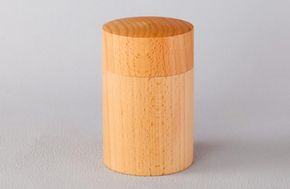 171-2613　ブナ 茶筒 【 お茶用品 神奈川県小田原市】