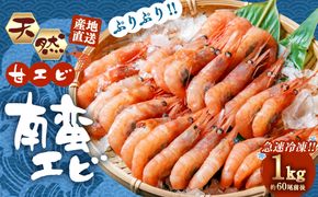 【11月以降発送】「南蛮エビ（甘エビ）」1kg 新鮮！県北寝屋漁港直送！ 1043001 