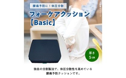 【R11006】腰痛予防に！体圧分散 フォーケアクッションBasic　厚さ5cm