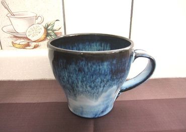 1508.陶芸品　マグカップ（青）