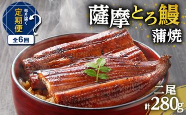 【全6回定期便】薩摩とろ鰻蒲焼二尾　K190-T01