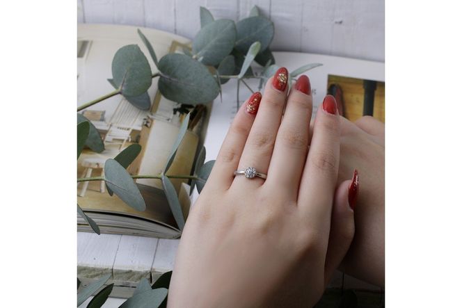 【M62-003】結ハードプラチナ ダイヤモンド0.2ct