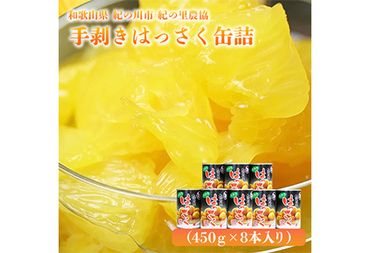 手剥き八朔缶詰(ミックス)450g×8本入 紀の里農業協同組合 [90日以内に出荷予定(土日祝除く)]和歌山県 紀の川市---wsk_jakhskc_90d_22_13000_8h---