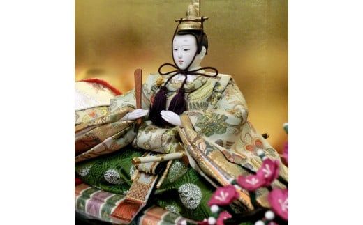 349.伝統工芸士 蘇童のひな人形『京十番 新古今雛 京刺繍』収納 349.伝統工芸士 蘇童のひな人形『京十番 新古今雛 京刺繍』収納