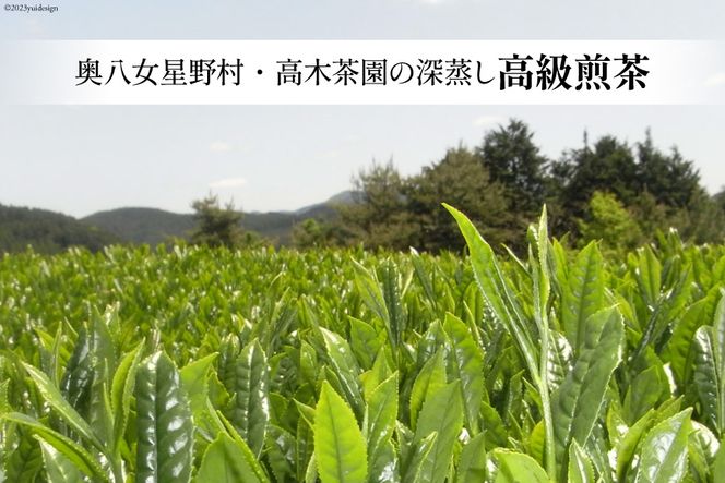 【 6回 定期便 】 茶 深蒸し 高級 煎茶 (深蒸し茶) 100g×2袋×6回 [ベネフィス 福岡県 筑紫野市 21760995] お茶 緑茶 日本茶 八女茶 煎茶 茶葉 星野茶 八女 奥八女星野村