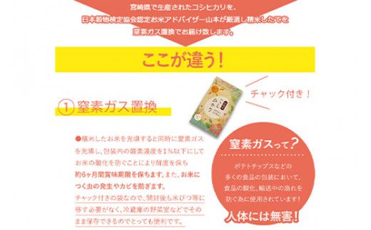 ＜令和5年産宮崎県産コシヒカリ 2kg×6＞翌々月末迄に順次出荷【c895_ag_x4】 合計12kg 米 精米 コシヒカリ