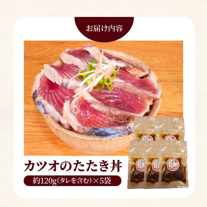 カツオのたたき丼　5食セット　N019-A0290