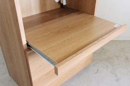 トラクト ガラスOP＋OP引出 NA 【食器 キャビネット 家具 国産 組み合わせ 収納家具 完成品】(H060638)