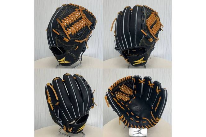 SAEKI　野球グローブ 【軟式・品番150】【ブラック】【Rオレンジ】【クリーム】