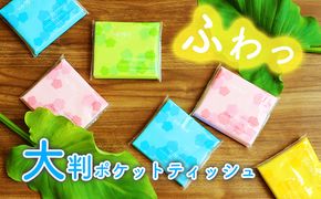 ふわっと柔らか★大判ポケットティッシュ　(120個）