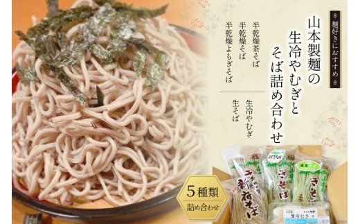 33-4.山本製麺の生冷やむぎとそば詰め合わせ [山本製麺所 山梨県 韮崎市 20742082]