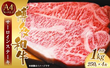博多和牛サーロインステーキセット 1kg (250g×4枚)
