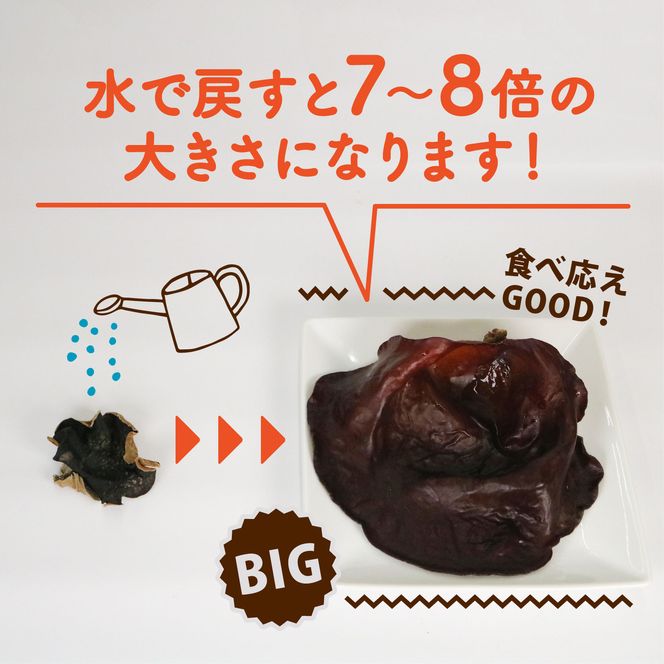 きくらげ 乾燥 丸干し 25g × 6袋 国産 天日干し きのこ きくらげ キクラゲ 木耳 ビタミンD 鉄分 カルシウム 静岡県 藤枝市[PT0010-000007]