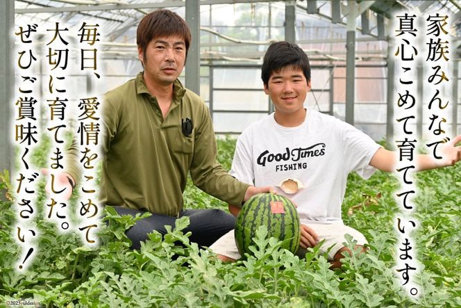 BH055【令和8年度出荷分】訳あり 大玉スイカ～羅皇（ラオウ）～（8〜15kg）[先行予約 数量限定 すいか スイカ 西瓜 フルーツ 果物 長崎 長崎県 島原市]