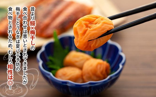 紀州南高梅うな丼 うなぎ蒲焼 240g  × 紀州南高梅干  80g うす塩味 塩分10％  約3人前   Y019
