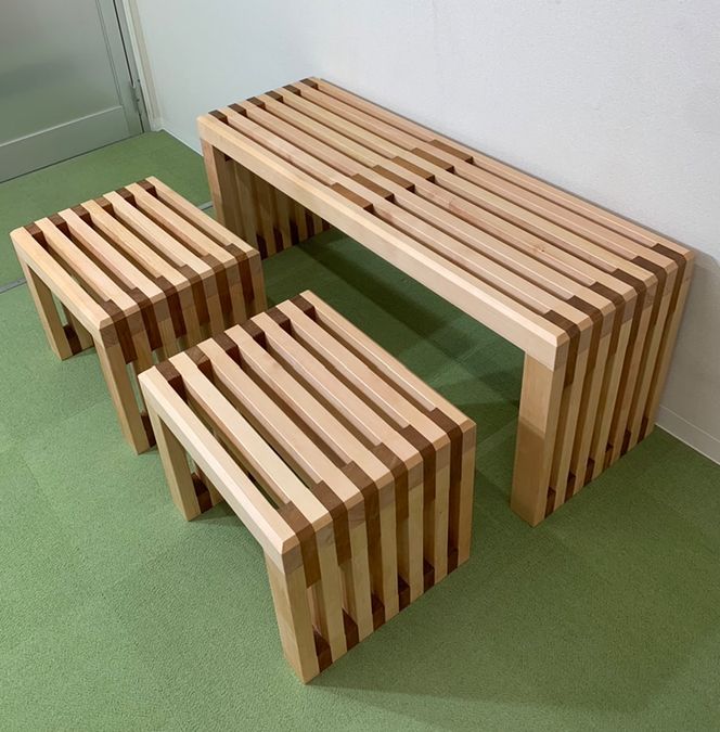 ウッドテーブルベンチチェアセット［127S04］（愛知県小牧市  