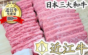 【総本家　肉のあさの】５等級近江牛焼肉用（肩ロース・バラ）【500ｇ】【AE12U】