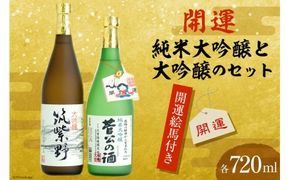 20007.開運絵馬付き_開運大吟醸セット＜大賀酒造＞【福岡県筑紫野市】