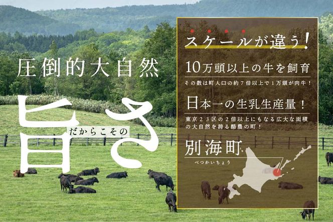 （2024年09月発送分）別海牛味付け焼肉1.2kg（特製味噌だれ・スライスカット）