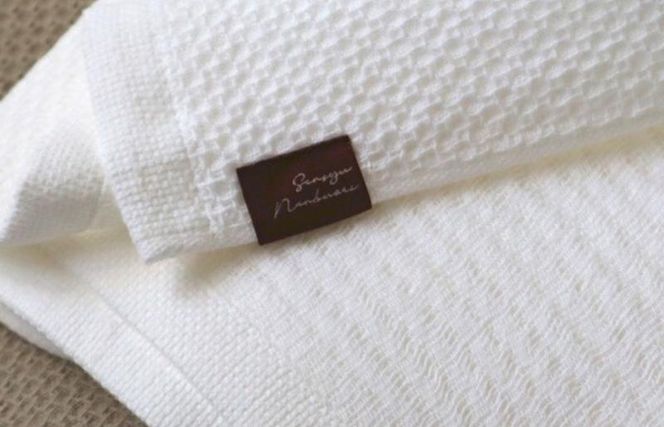 G1956 【ソフトハニカム】バスタオル３枚セット+ソフトハニカム織ハーフハンカチ1枚