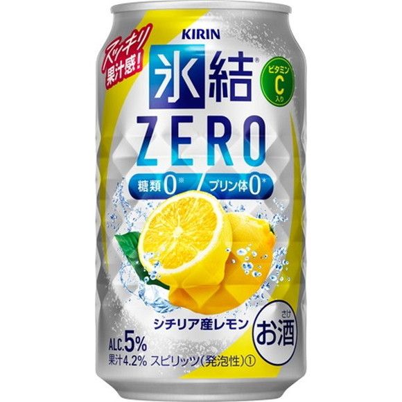 キリン 氷結ZERO シチリア産レモン 350ml 1ケース(24本)[チューハイ 缶チューハイ 酎ハイ お酒]