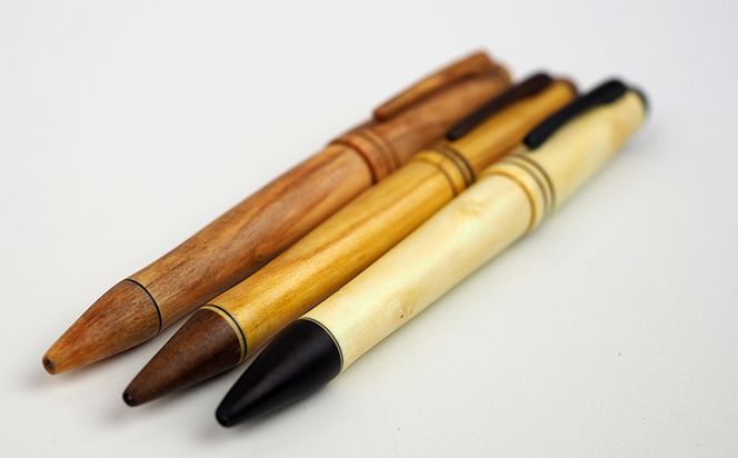 沖縄県産　木製ボールペン　オールウッドシリーズ