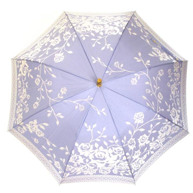 槙田商店【晴雨兼用】長傘 kirie バラ：ロイヤルパープル FAA5037