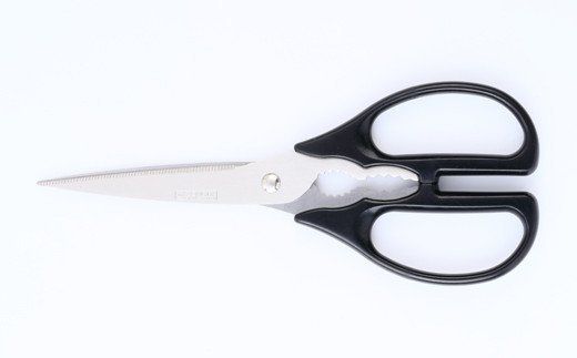 H8-117 ロングなキッチンハサミ 黒 TDK-118