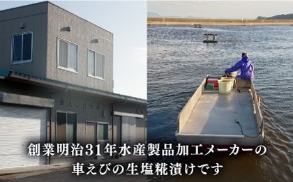 深江町漁協産車えび の生塩糀漬け ６〜７人前  / 車えび 塩こうじ / 南島原市 / 三ツ池[SCK009]