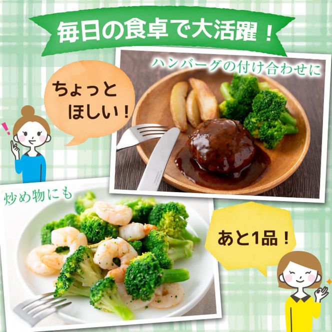 鹿児島県産 冷凍ブロッコリー(計1.2kg) a0-388