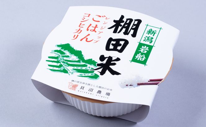 【令和7年産米】新潟県村上市岩船産 棚田米コシヒカリのパックごはん(150ｇ×20個) AB4039