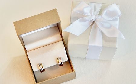 Pt900/K18YG/PG 3カラー コンビ 地金 フープピアス 保証書付 KO-0008 SWAD002