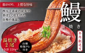 【年内配送】＜四万十食品＞ うなぎ 蒲焼 長焼 2尾／ＢＣ 鰻 ウナギ お取り寄せ グルメ おいしい ギフト 食品 おかず ひつまぶし うな重 魚 魚介 国産鰻 鰻蒲焼 長焼き 冷凍 国産 高知 高知県 四万十 四万十市 25-366N