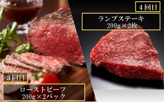 毎月お届け! おおいた和牛を贅沢に味わい尽くす半年間定期便 / 赤身系 計6回 _2312R