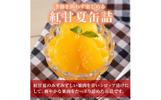 紅甘夏缶詰(295g×6缶)国産 柑橘 果物 フルーツ あまなつ 加工品 缶詰め デザート おやつ【鹿児島いずみ農業協同組合】a-14-49