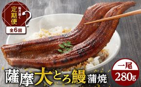 【全6回定期便】薩摩大とろ鰻蒲焼特大サイズ一尾　K190-T03