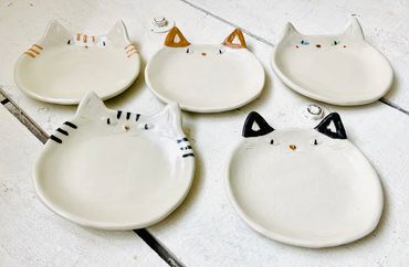 猫皿 スモールレギュラーサイズ 5枚セット【716】_HA0979