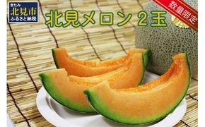 【予約：2025年7月上旬から順次発送】【特優品100箱限定！】ＪＡきたみらいから直送する香り良く甘くてジューシーな北見メロン ( メロン めろん 果物 期間限定 数量限定 フルーツ 果汁 果肉 )【104-0013-2025】