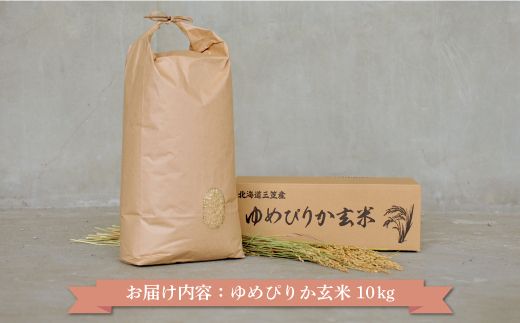 ＜令和6年度新米・先行予約＞玄米で健康促進「ゆめぴりか」玄米10kg【3900301】