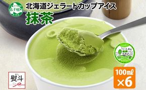 2344. 無地熨斗 くりーむ童話 カップアイス 抹茶 100ml×6個 アイスクリーム アイス スイーツ おやつ 牛乳 ミルク 贈り物 ギフト プレゼント 詰め合わせ 送料無料 北海道 弟子屈町