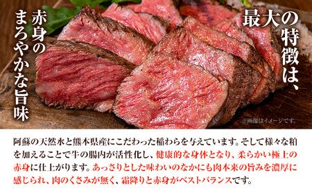 【6ヶ月定期便】熊本和牛あか牛 あか牛 ステーキ 食べ比べ 定期便6回（6ヶ月）《お申込み月の翌月から出荷開始》有限会社 三協ダイニング サーロイン ミスジ ランプ イチボ 三角バラ ヒレ リブロース あか牛のたれ付き---oz_scs_12_6m_tei---