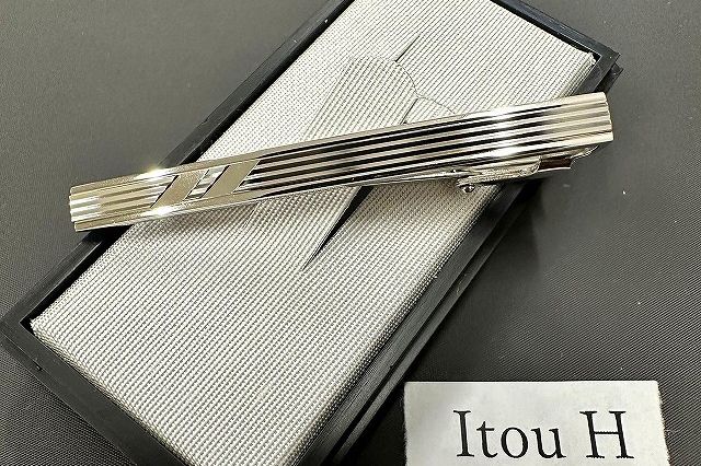 BX008-1 ダイヤカット　ネクタイピン　Itou H