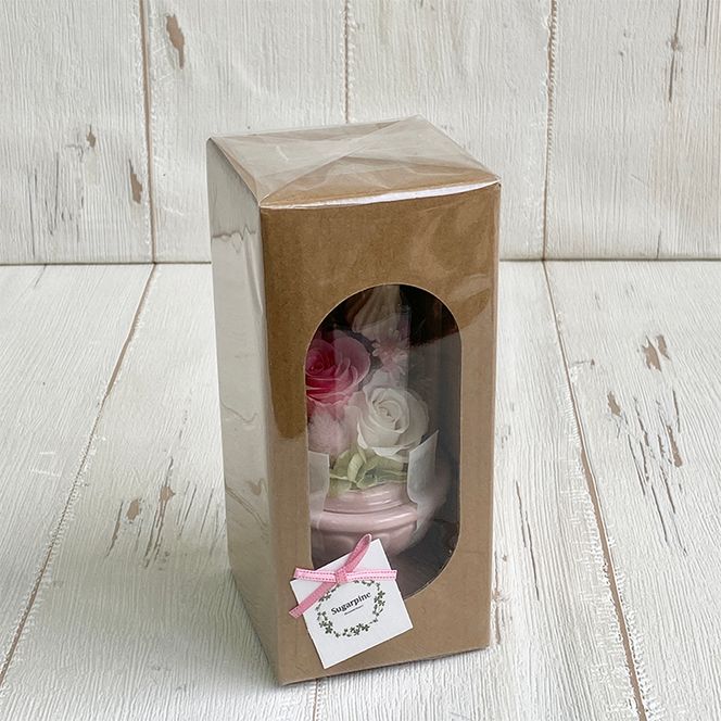 AJ182-1 プリザーブドフラワー　美羽　ピンク　春日部市 シュガーパイン