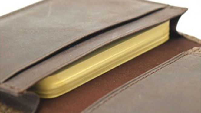 【サイフ工房ANDOU】牛革メッシュ型押し名刺入れ＜チョコ・ブラウンから選択＞[AH004us]