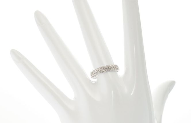 J001-4 ARC-EN-CIEL プラチナ ダイヤリング（計 0.50ct）【鑑別書付き ジュエリー プレゼント ギフト ファッション アクセサリー 贈り物 贈答 お祝い 記念日】