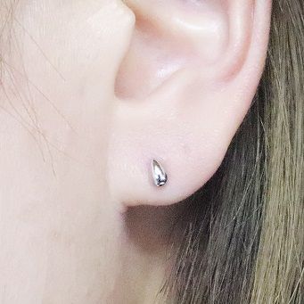 プラチナ　しずく　小　ピアス　BQ-39