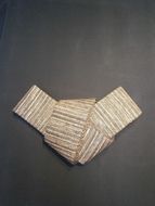 丹後の藤布 角帯「藤に和紙（小豆）」　FY00015