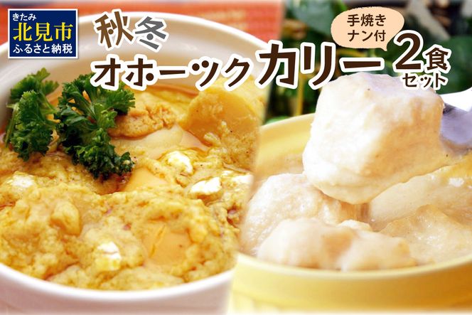 クリシュナ 秋冬オホーツクカリー 2食セット 手焼きナン付 ( 食品 加工品 惣菜 カレー ナン セット 五つ星ホテル オホーツク海 オホーツクカレー )【127-0006】