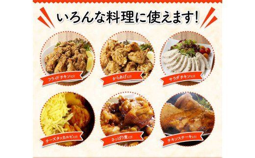 【12ヶ月定期便】宮崎県産若鶏　日南どり　もも肉＆むね肉　計4kg（各2㎏×1） 【 ふるさと納税 鶏肉 鶏 若鶏 もも むね セット 宮崎県産 川南町 おうち時間 おうちごはん 定期便 送料無料 】 [C05303t12]